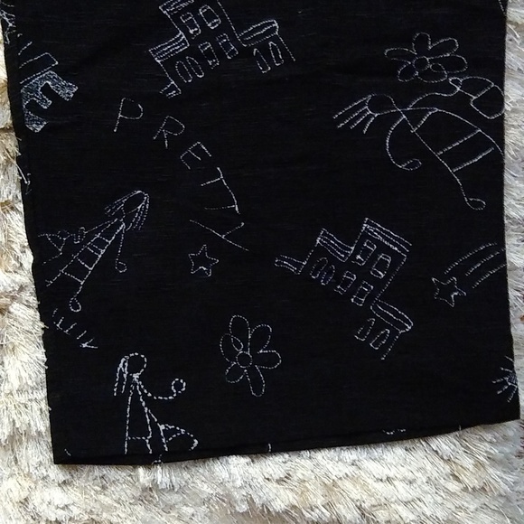 Chicos Design Blend Silk & Linen Cropped Women 3 Pants Novelty Print lognelook - Picture 10 of 16